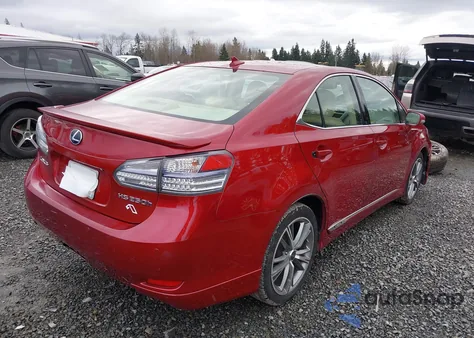 2010 Lexus Hs 250H z USA, uszkodzony, nr VIN JTHBB1BA5A2002913